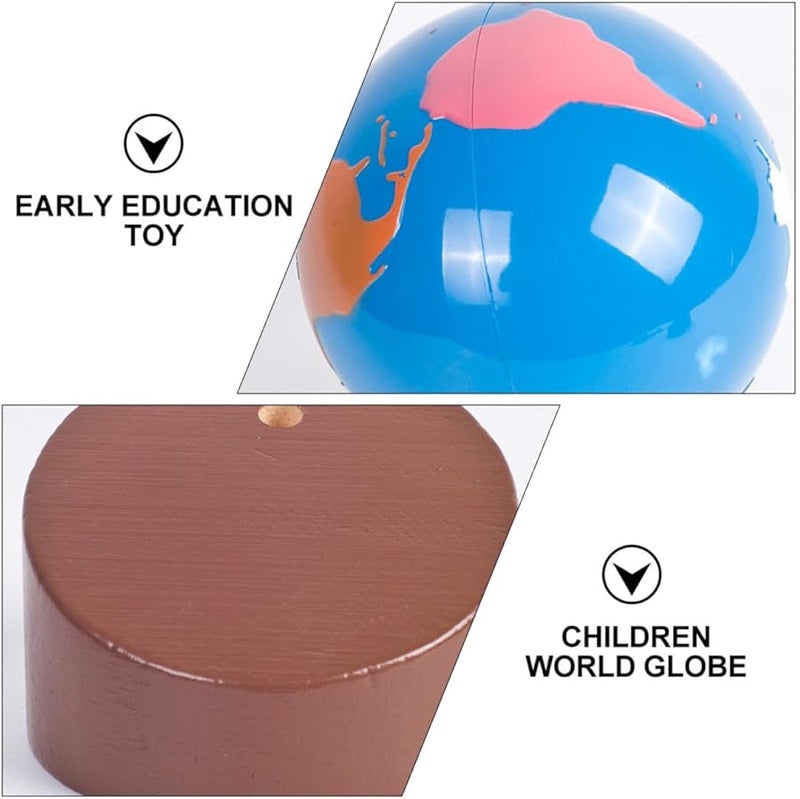 BESPORTBLE Eye Friendly Desktop World Globe for Early Education Home School Office Learning - Image 5